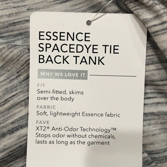 Athleta Grey Essence Spacedye Tie Back Tank - Picture 6 of 8